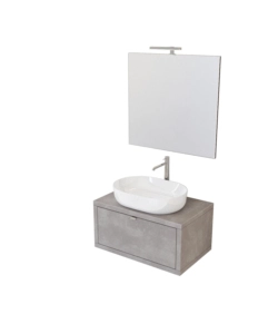 Mobile bagno 'tintoretto' cemento, 80 cm